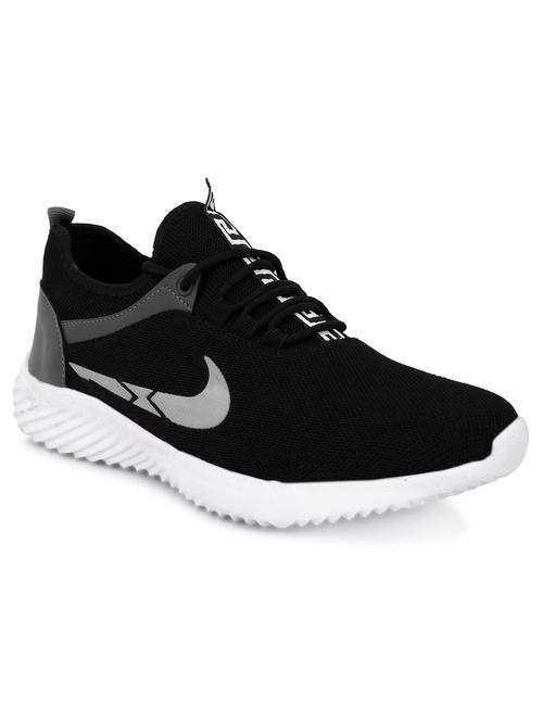 black  lace up sport shoe - 18399822 -  Standard Image - 0