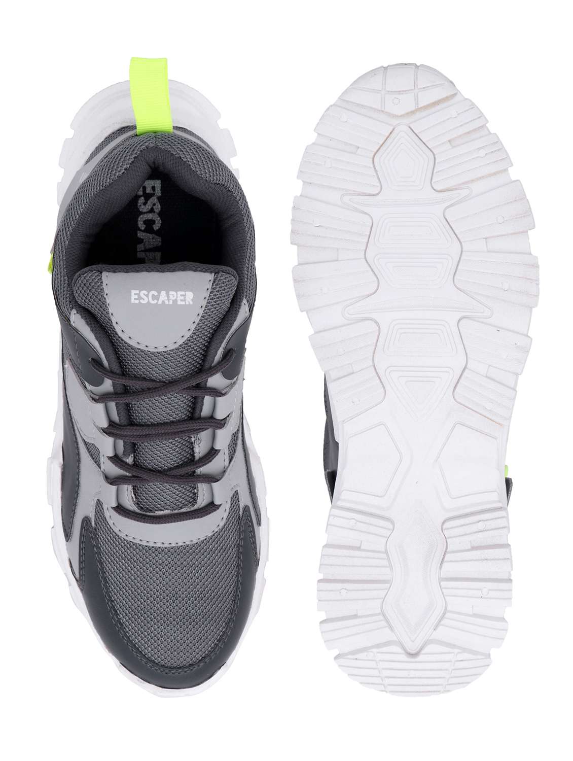 grey  lace up sport shoe - 18399843 -  Standard Image - 3