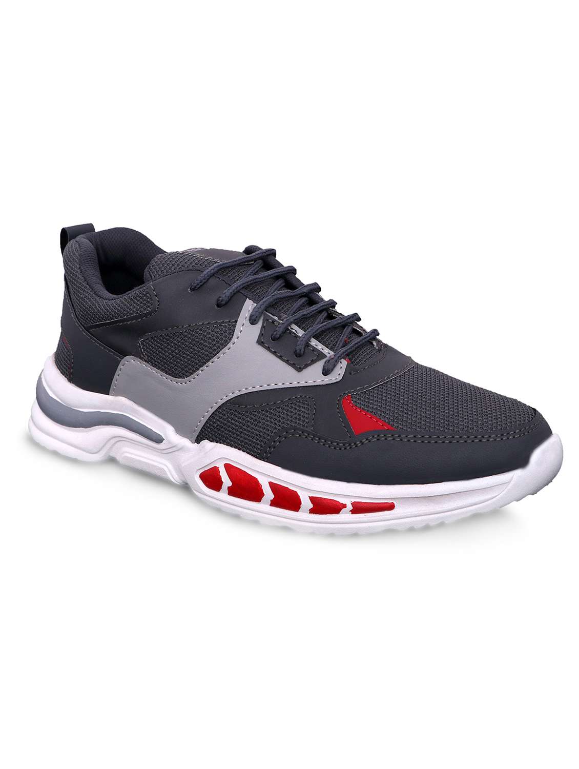 grey lace up sport shoe