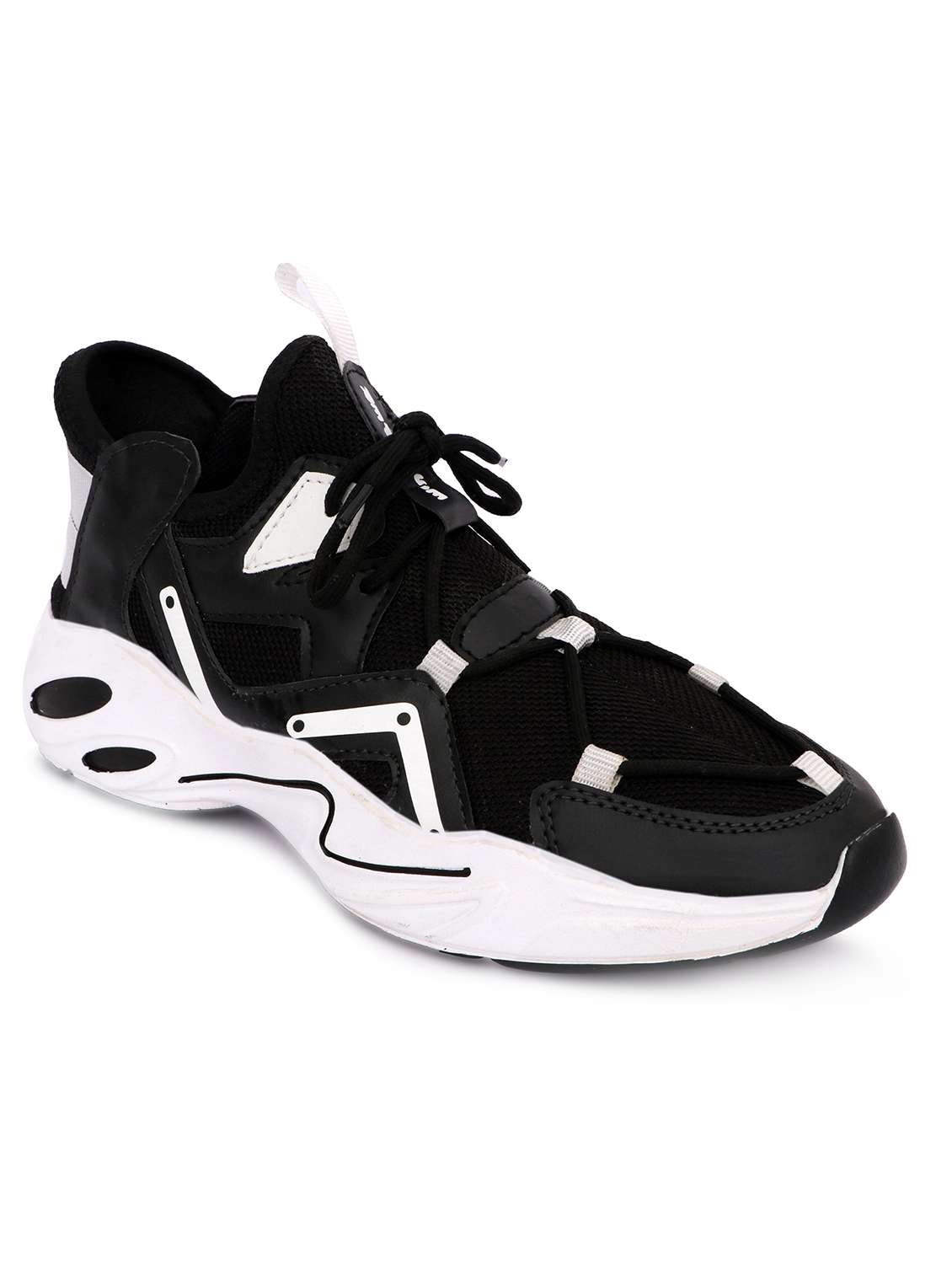 black  lace up sport shoe - 18400097 -  Zoom Image - 0