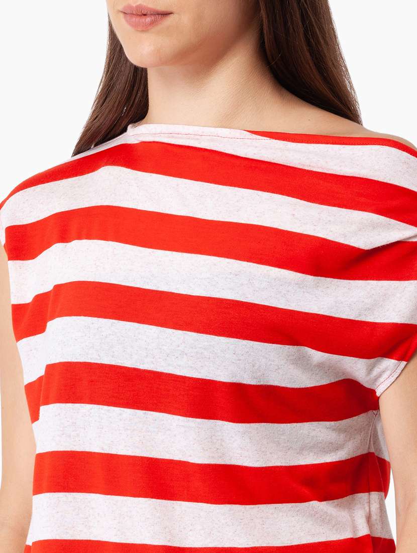 women's straight boat neck top - 18400243 -  Standard Image - 5