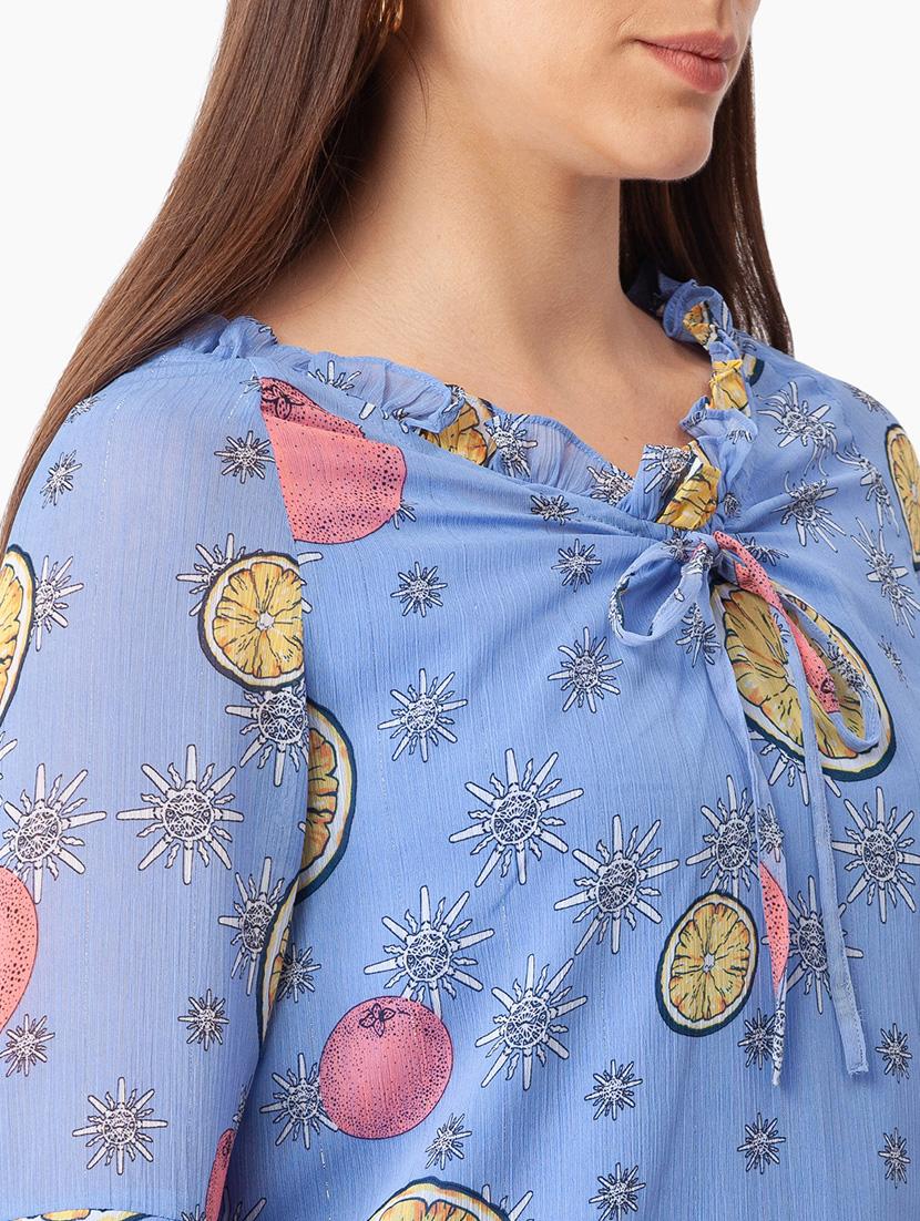 women's straight v neck top - 18400245 - Standard Image - 5