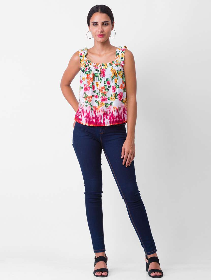 women's straight shoulder strap top - 18400246 -  Standard Image - 3