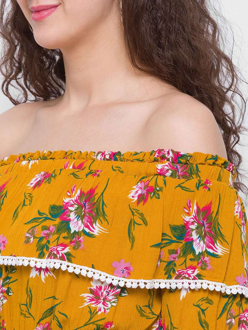 women's crop off shoulder top - 18400250 -  Standard Image - 5