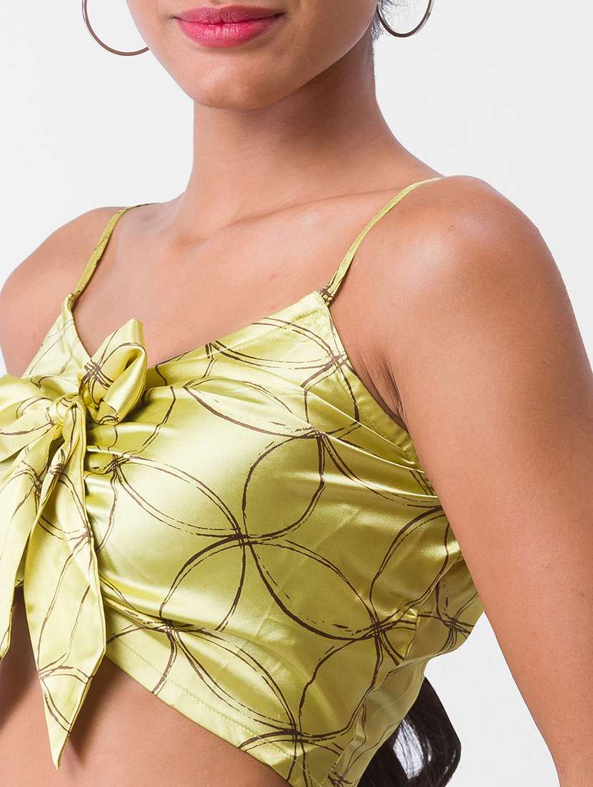 women's crop shoulder strap top - 18400252 -  Standard Image - 5