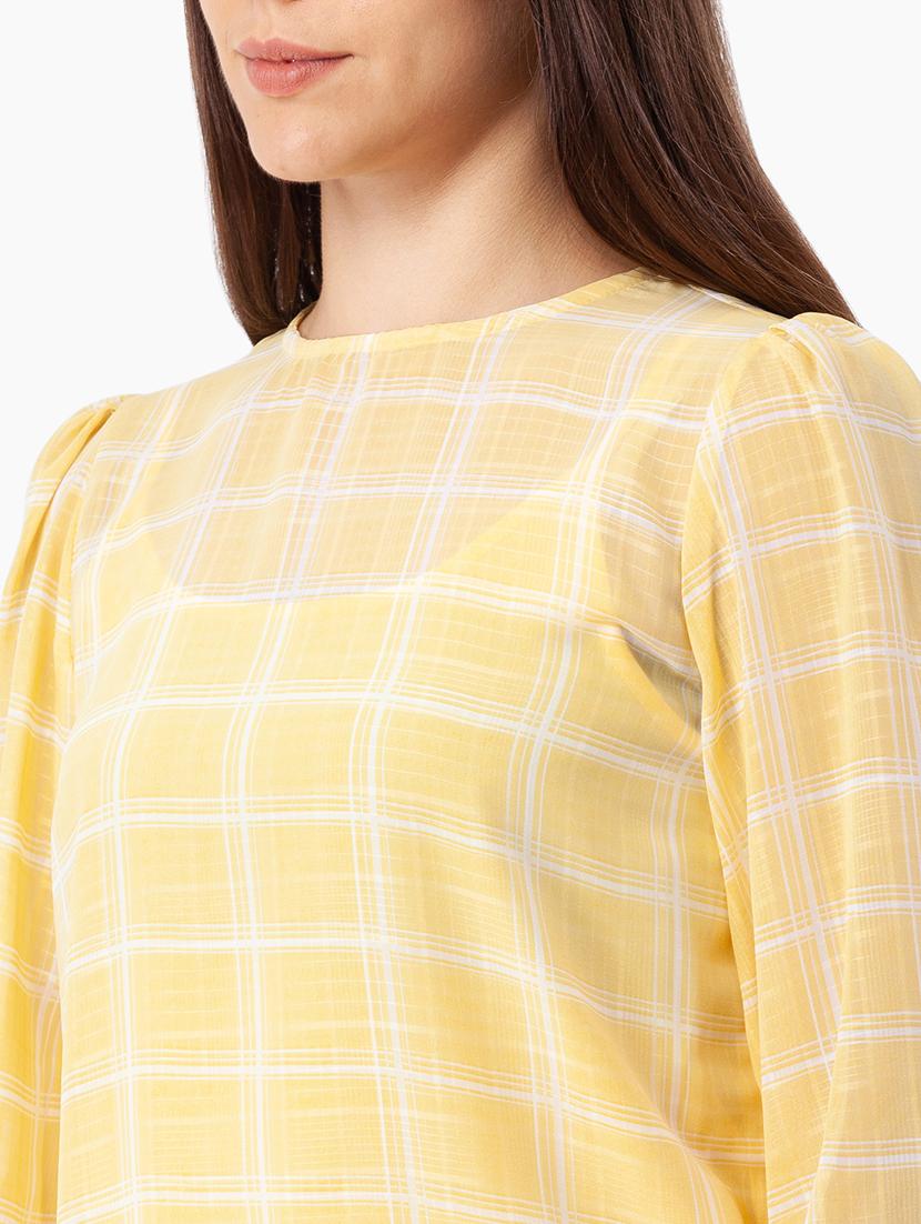 women's straight round neck top - 18400255 - Standard Image - 5
