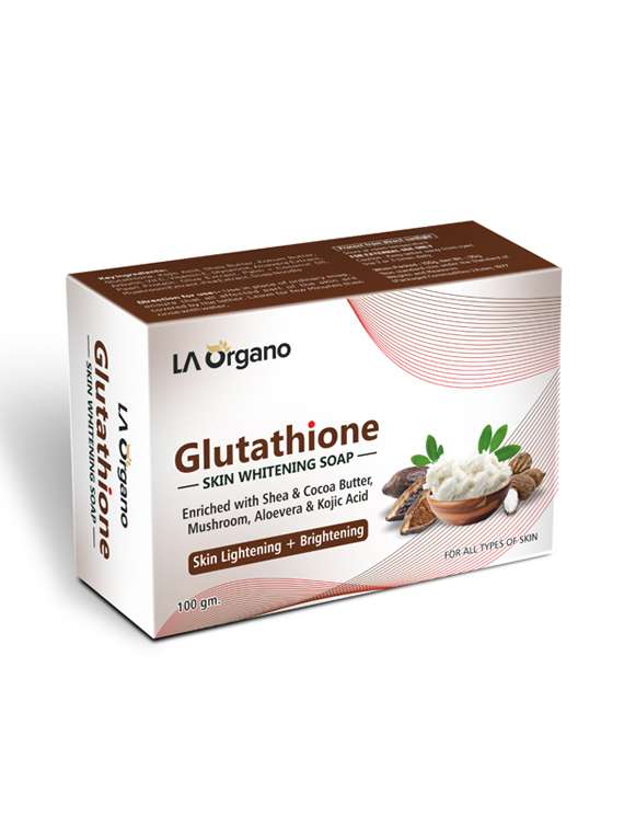 la organo glutathione shea cocoa butter skin lightening & brightening soap for all skin type (pack of 1) - 18400387 - Zoom Image - 0