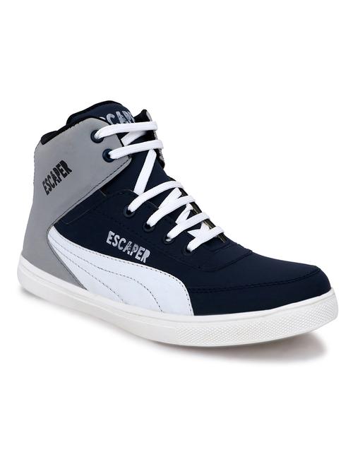 blue  lace up  sport shoe - 18400606 -  Standard Image - 0