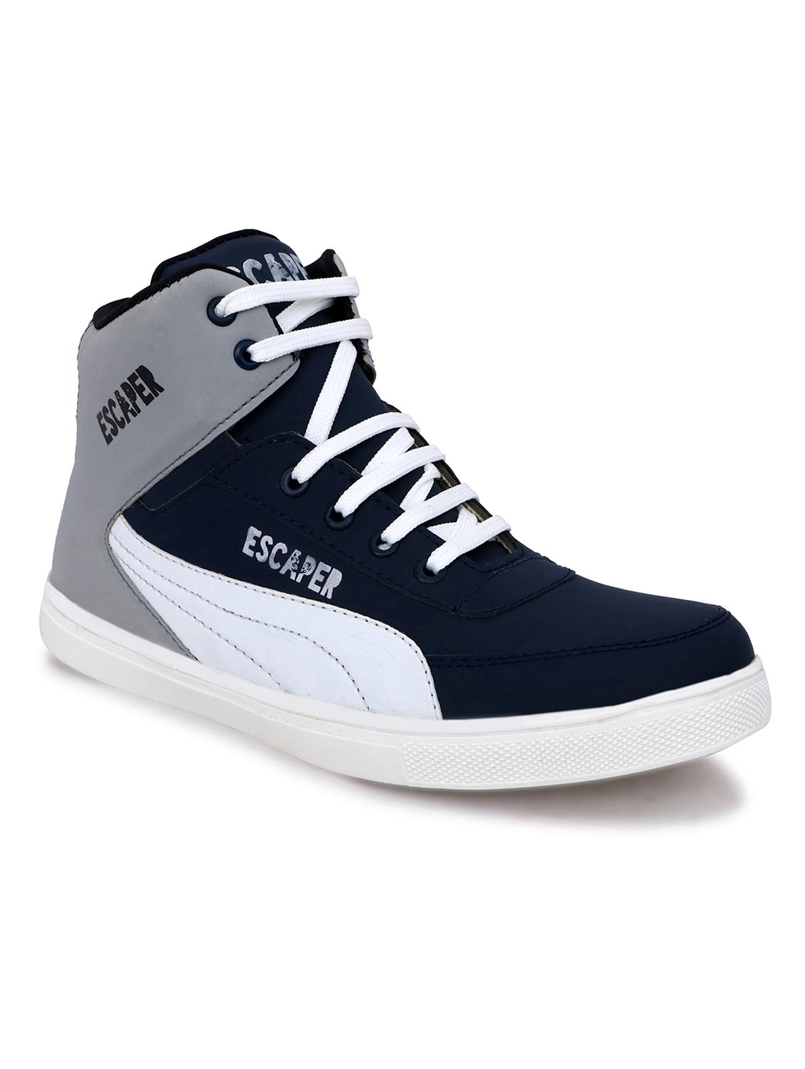 blue  lace up  sport shoe - 18400606 -  Zoom Image - 0