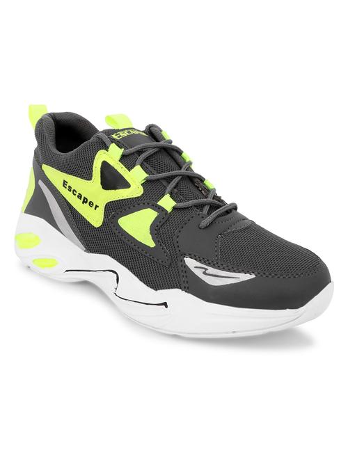 green   lace up  sport shoe - 18400794 -  Standard Image - 0