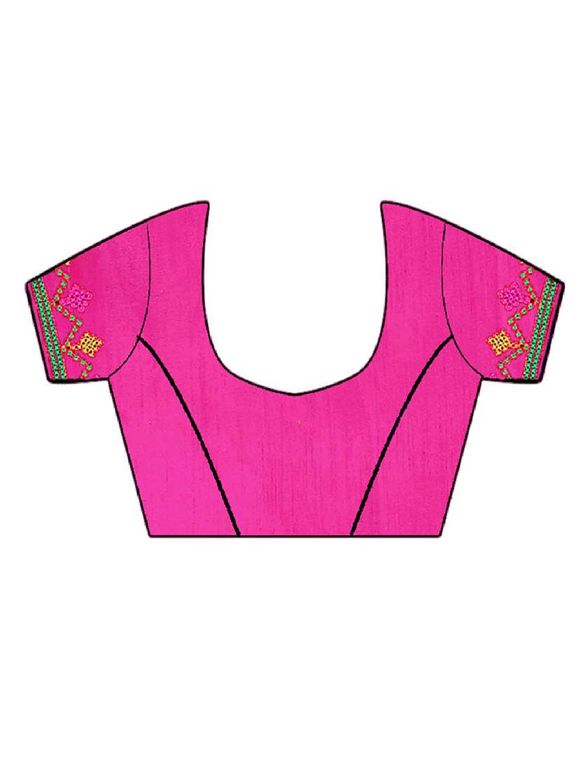 women's embroidered saree with blouse - 18401162 -  Standard Image - 3
