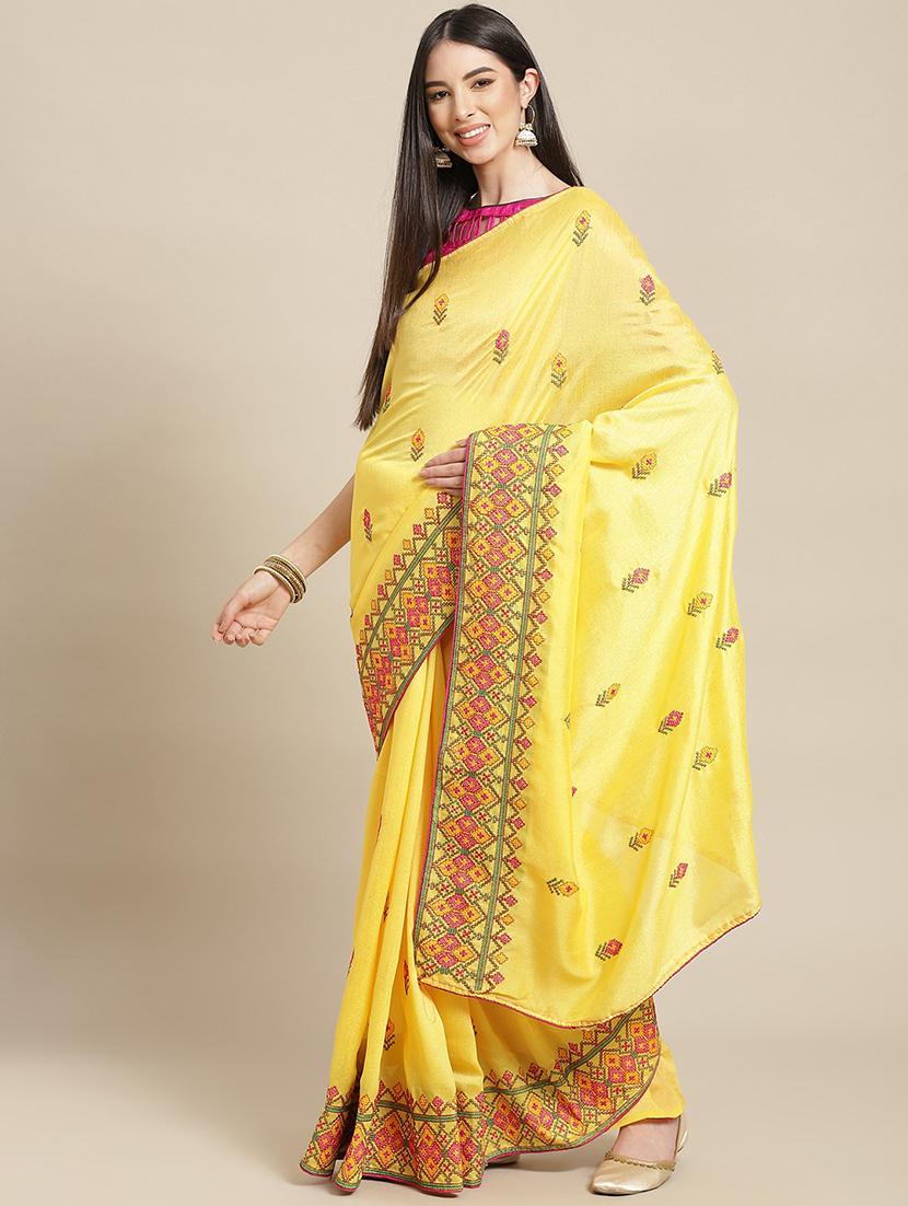women's embroidered saree - 18401166 -  Zoom Image - 0