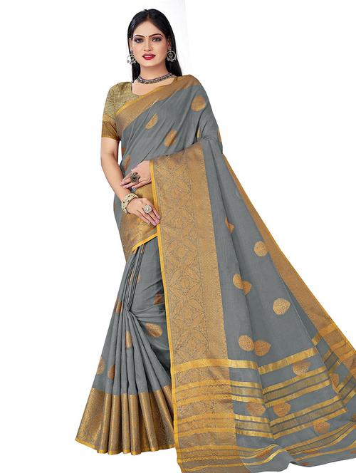 self design woven saree - 18401261 - Standard Image - 0
