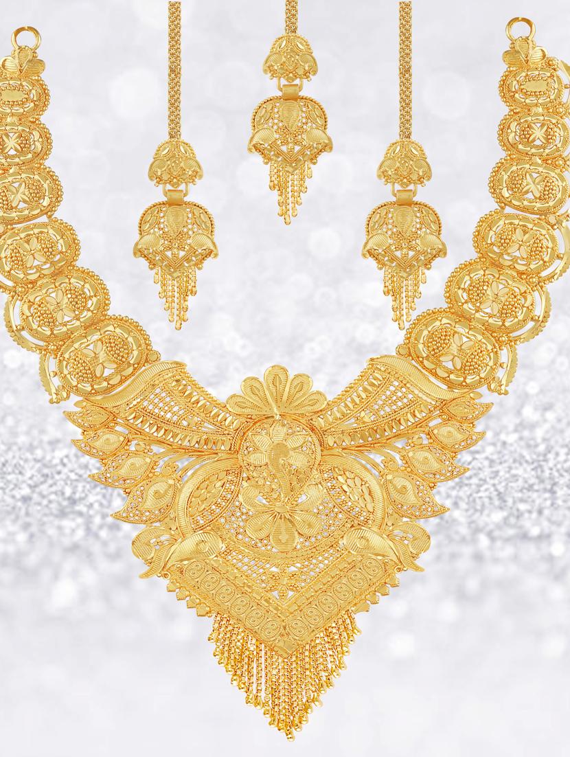 gold plated necklaces and earring - 18401500 -  Zoom Image - 0
