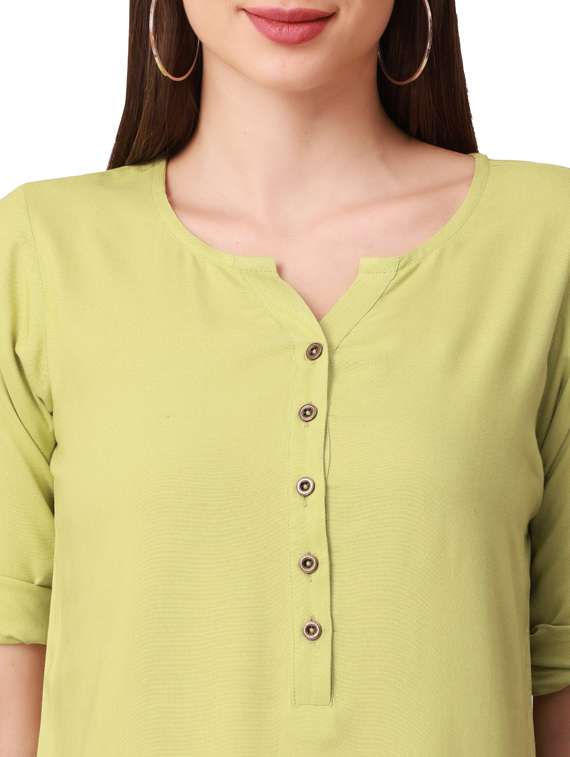 women's straight notch neck top - 18402167 -  Standard Image - 5