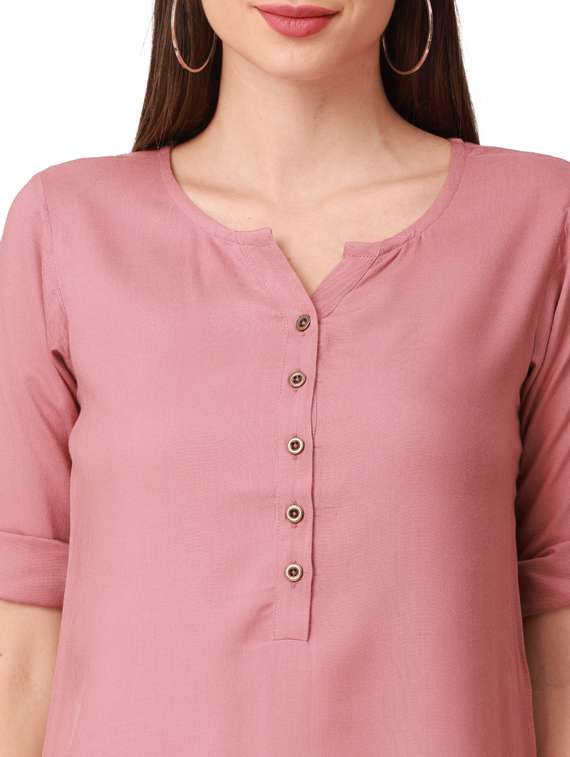 women's straight notch neck top - 18402168 -  Standard Image - 5