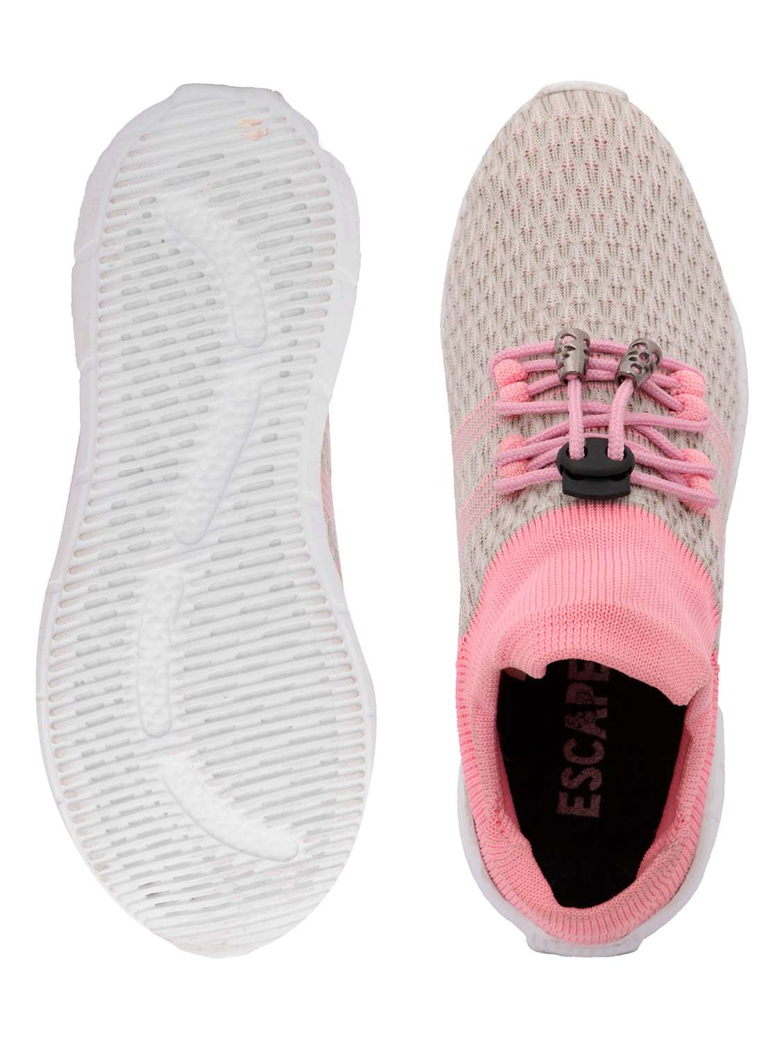 pink mesh laceup sneakers - 18402683 -  Standard Image - 3