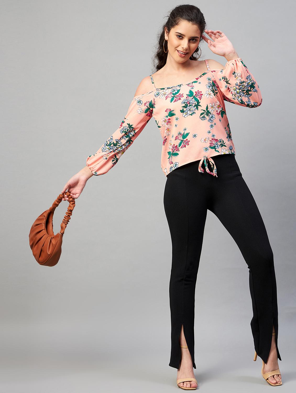 women's straight shoulder strap top - 18402852 - Standard Image - 3