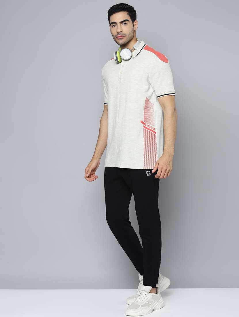 men placement print short sleeve polo t-shirt - 18402946 -  Standard Image - 3