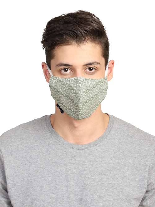 white viscose antipollution men mask - 18402986 -  Standard Image - 0