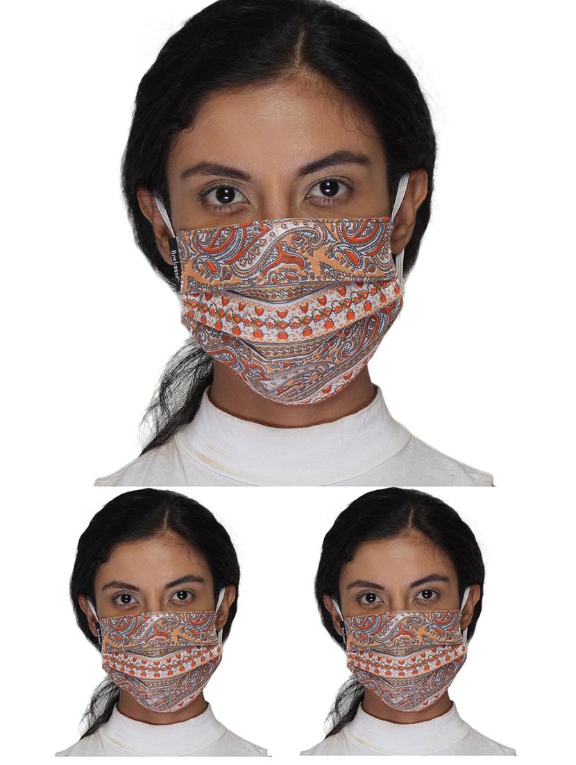 orange cotton antipollution women mask - 18402992 - Zoom Image - 0