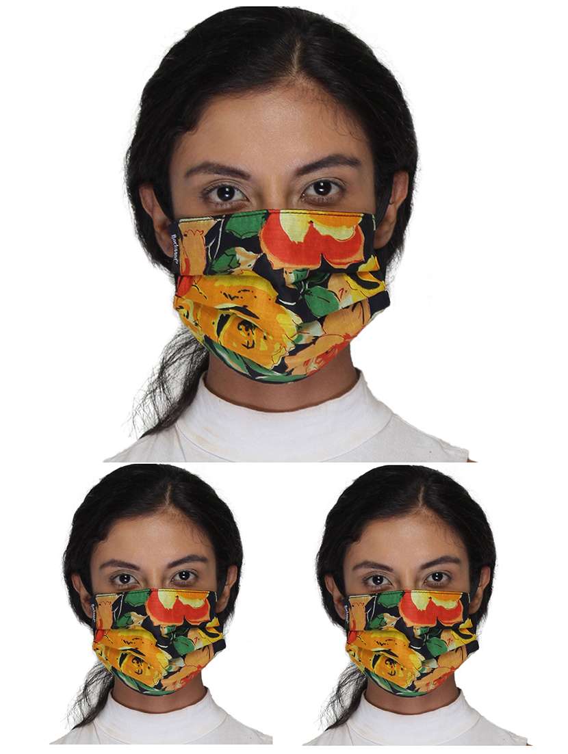 black cotton antipollution women mask
