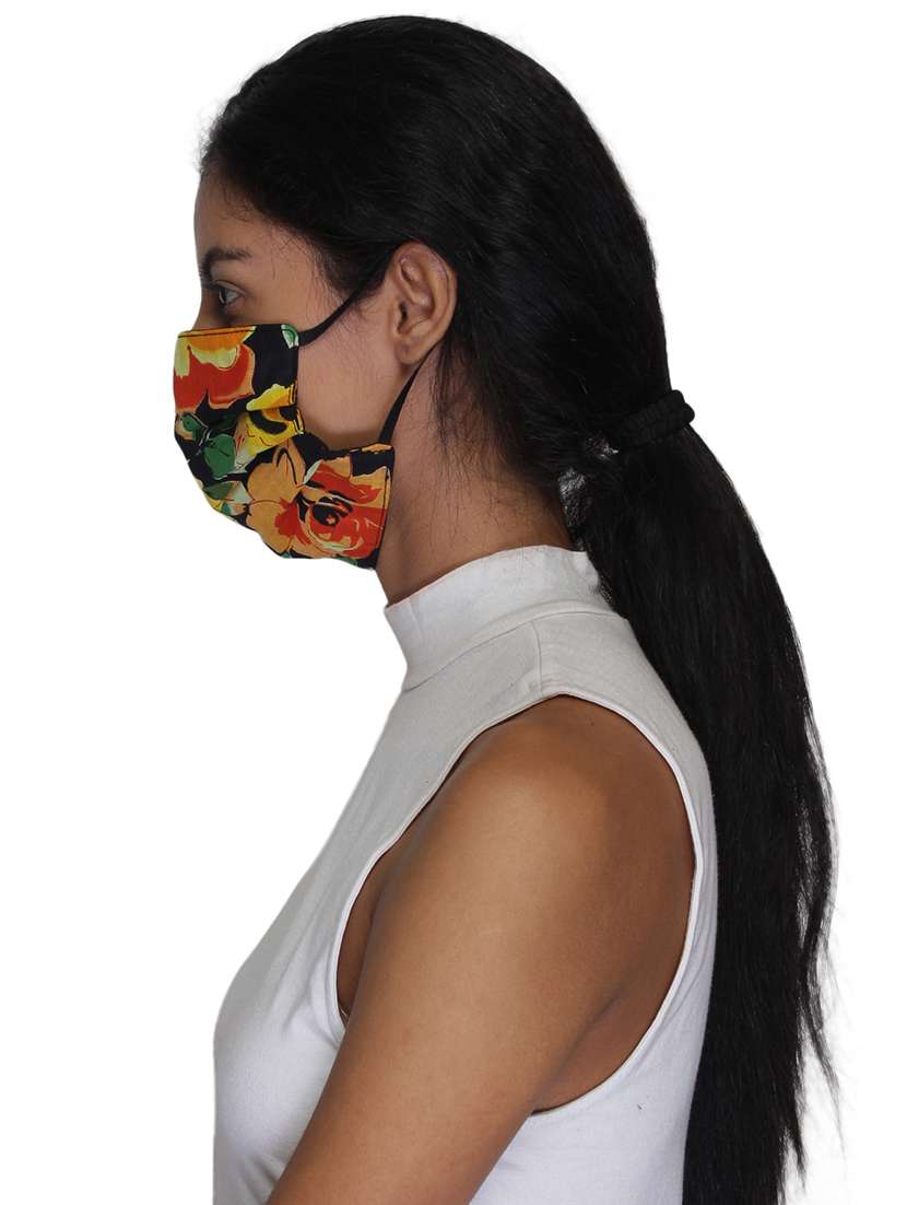 black cotton antipollution women mask - 18402993 -  Standard Image - 5
