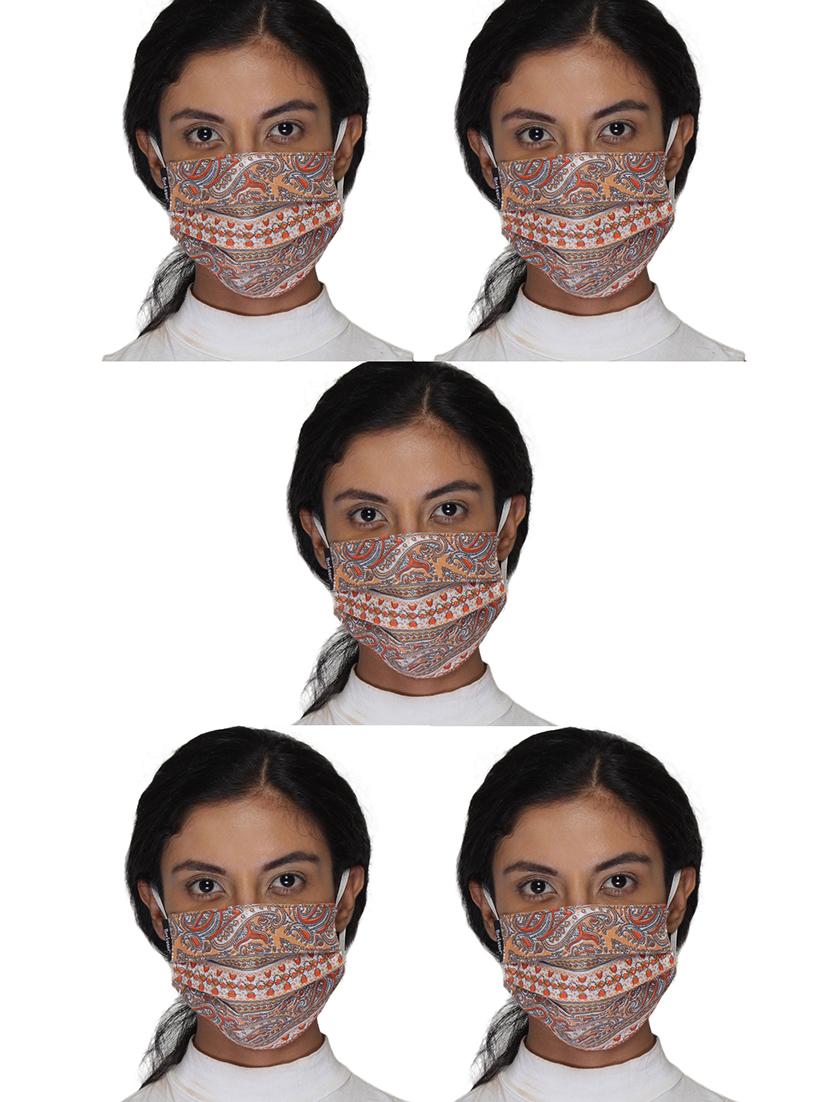 orange cotton antipollution women mask - 18403001 - Zoom Image - 0