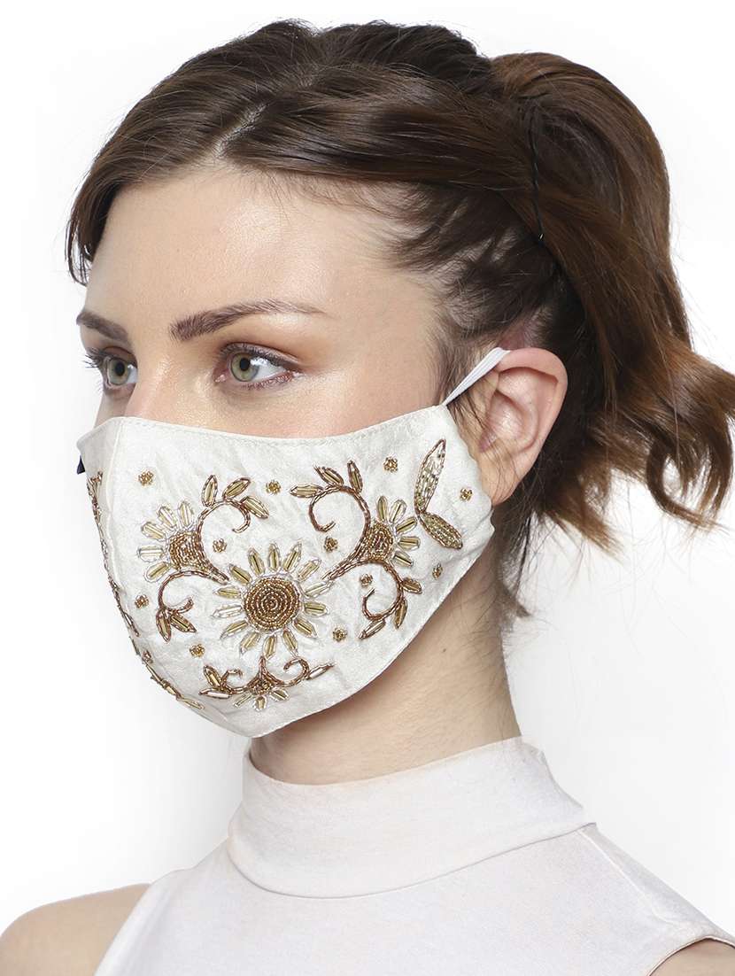 white silk antipollution women mask - 18403021 -  Standard Image - 3