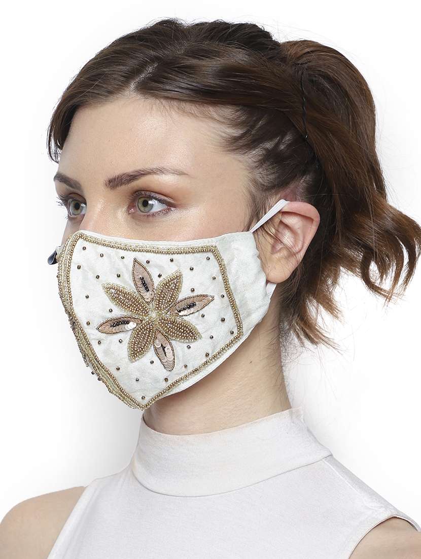 white silk antipollution women mask - 18403024 -  Standard Image - 3