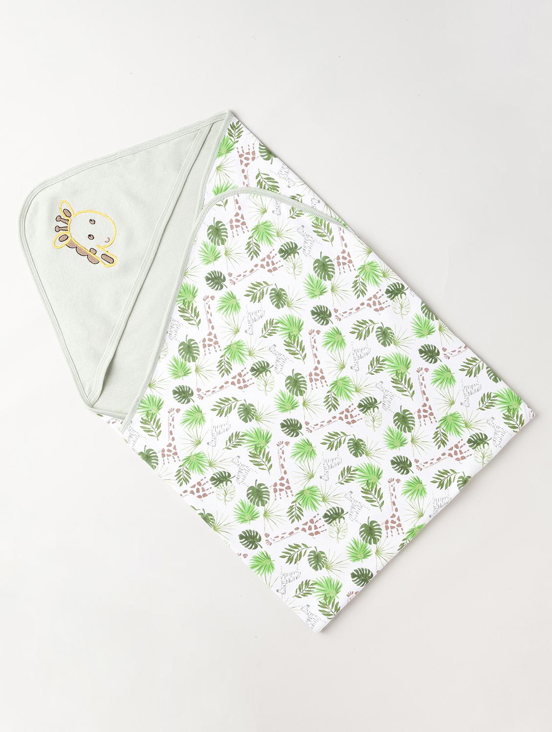 green animal printed blanket - 18403574 - Zoom Image - 0