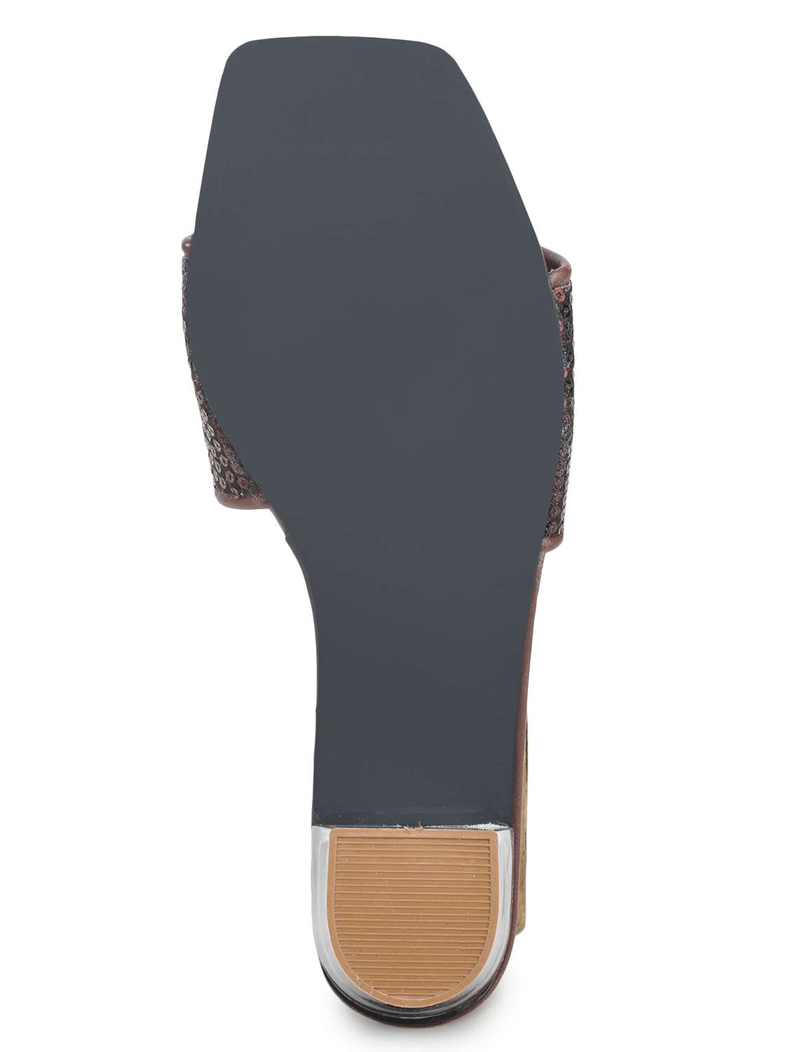 brown synthetic slip on sandals - 18403911 -  Standard Image - 3