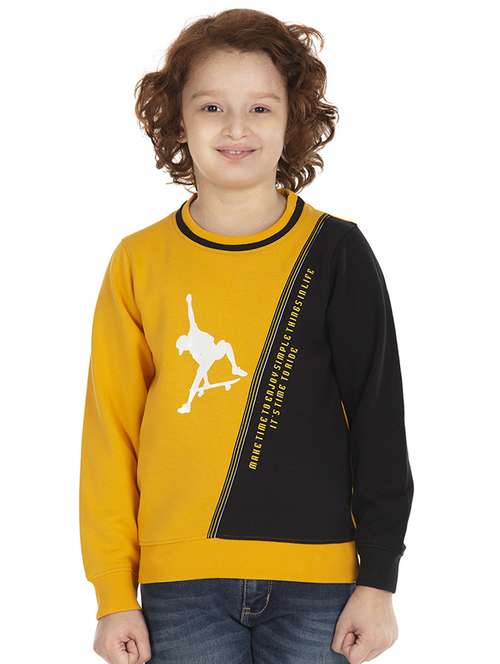 round neck color block sweatshirt - 18404211 - Standard Image - 0