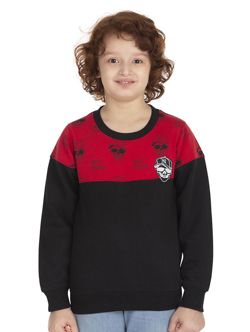 round neck color block sweatshirt - 18404214 -  Zoom Image - 0