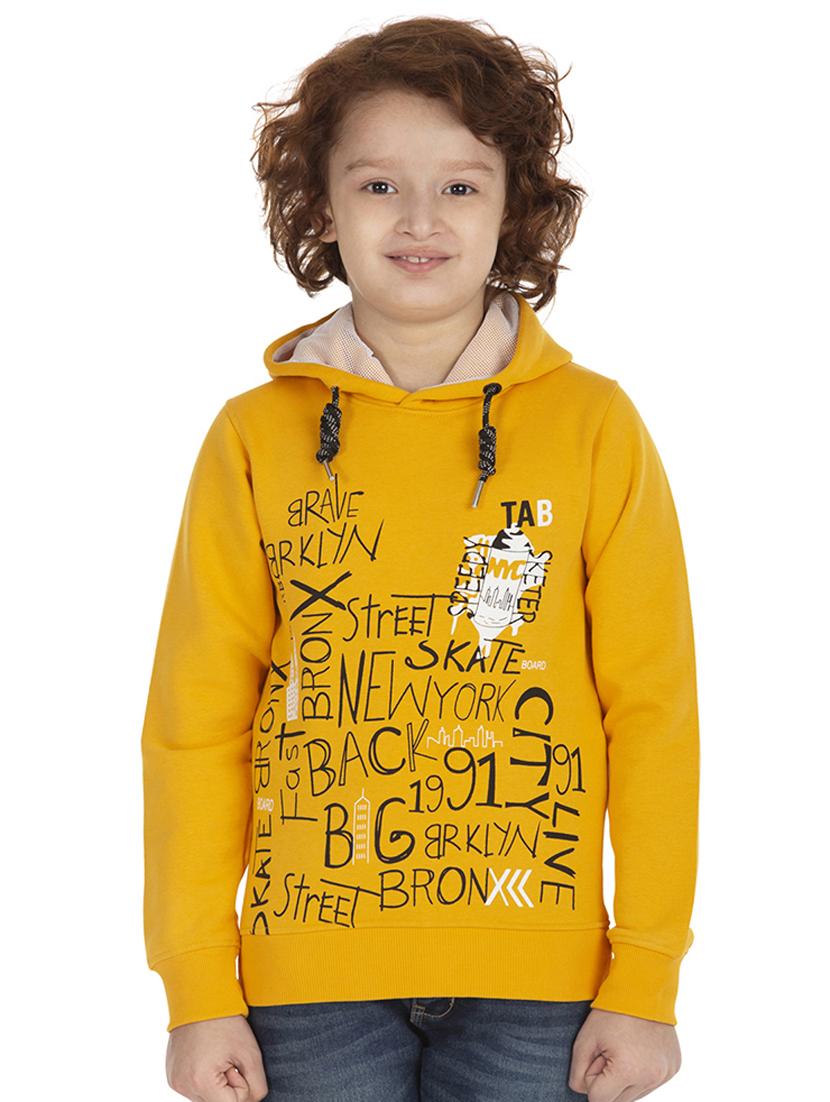 hooded neck printed sweatshirt - 18404216 - Zoom Image - 0