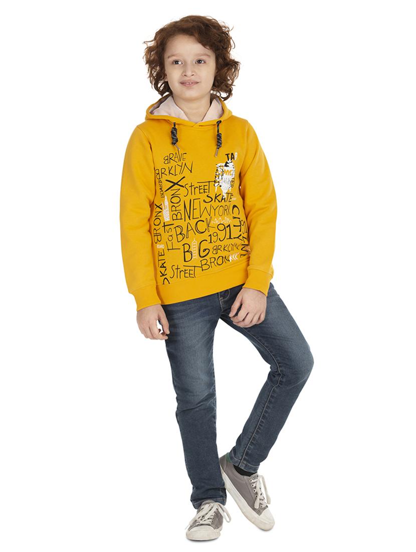 hooded neck printed sweatshirt - 18404216 - Standard Image - 3