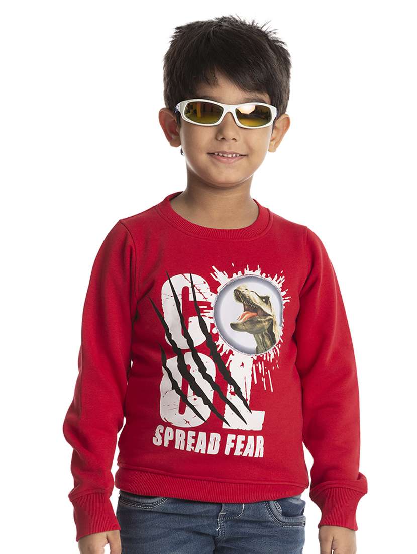 round neck graphic sweatshirt - 18404218 -  Zoom Image - 0