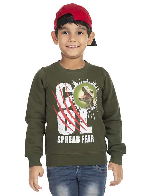 round neck graphic sweatshirt - 18404219 -  Standard Image - 0