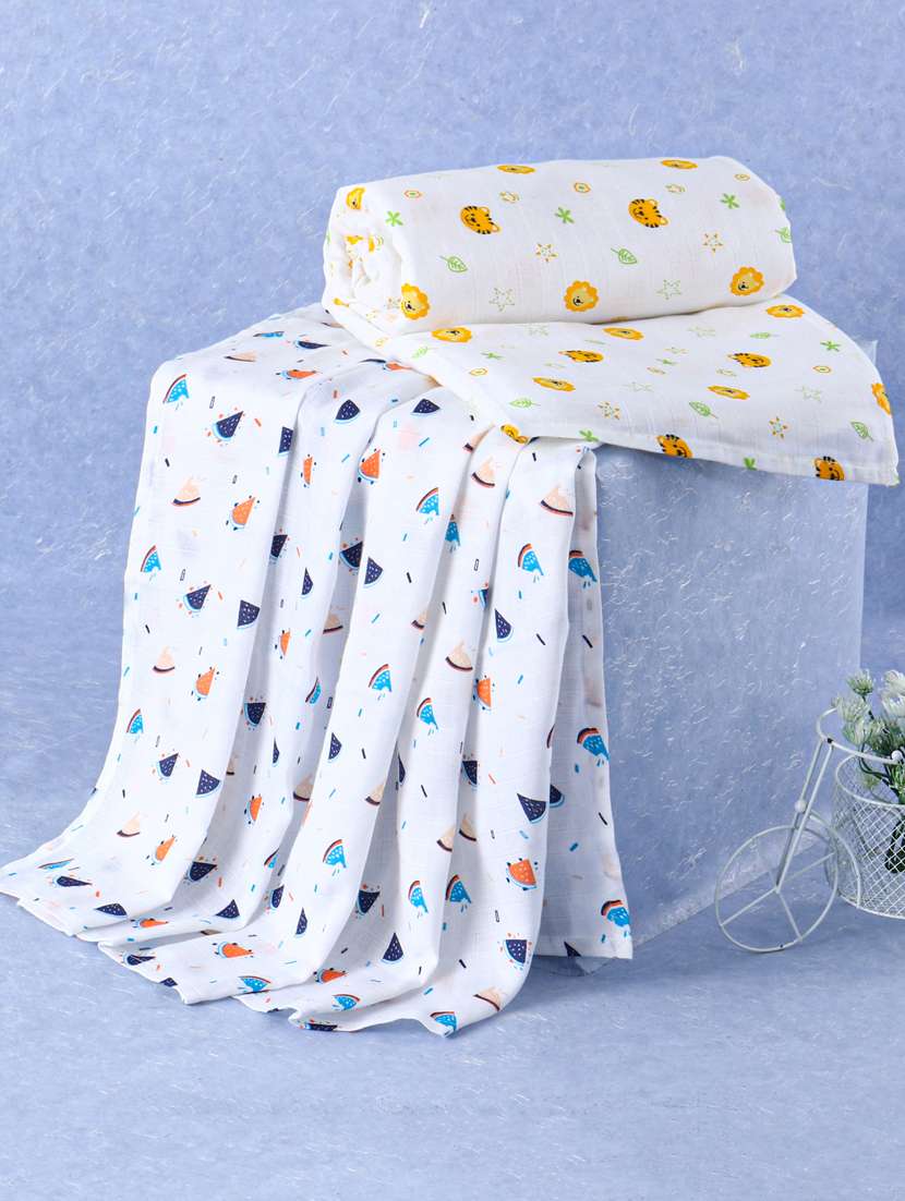 baby's soft organic cotton muslin swaddle - 18404285 - Zoom Image - 0