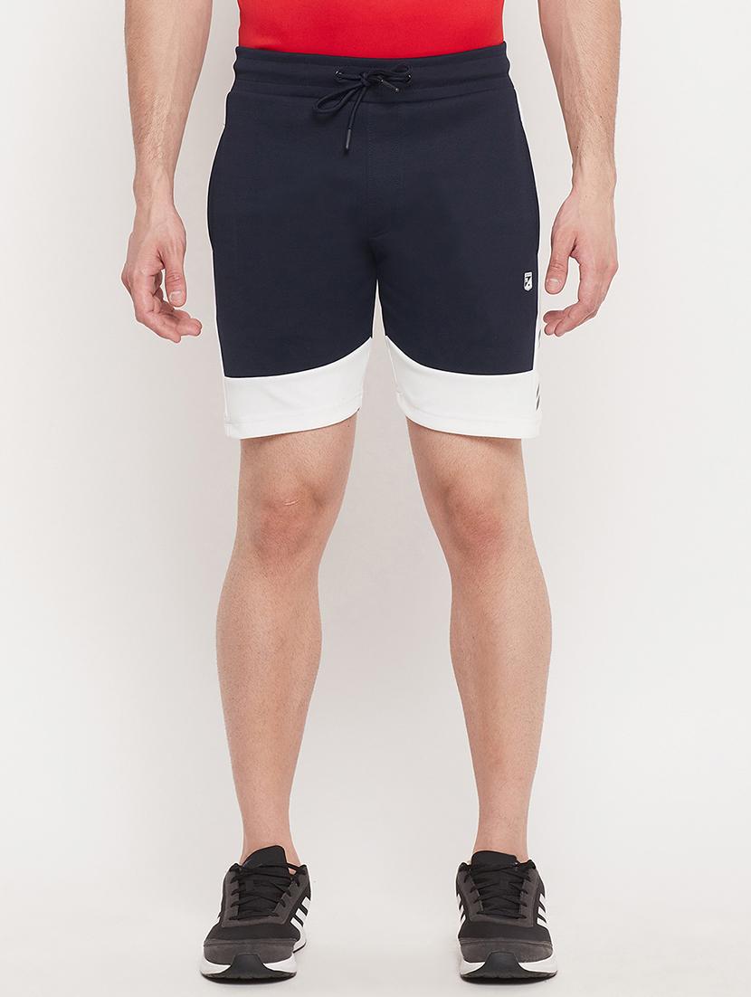 dark blue color block short - 18404471 - Zoom Image - 0