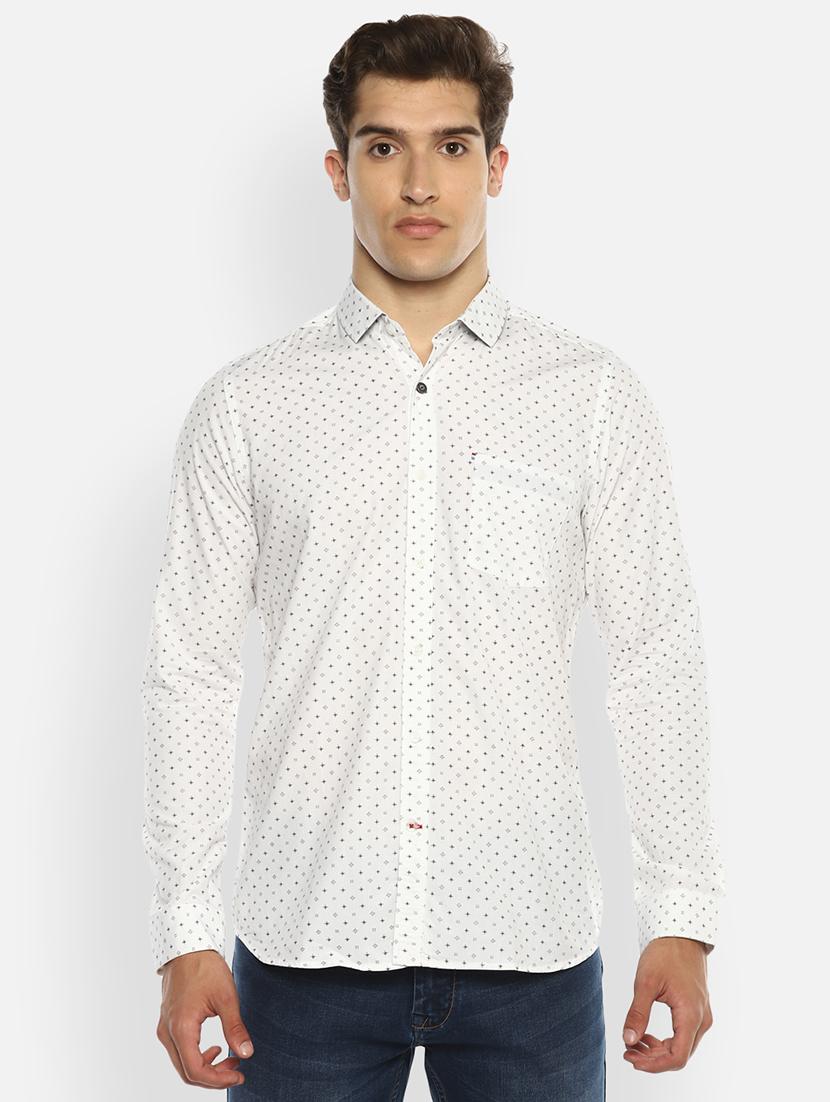 mens micro print casual shirt - 18405073 -  Zoom Image - 0