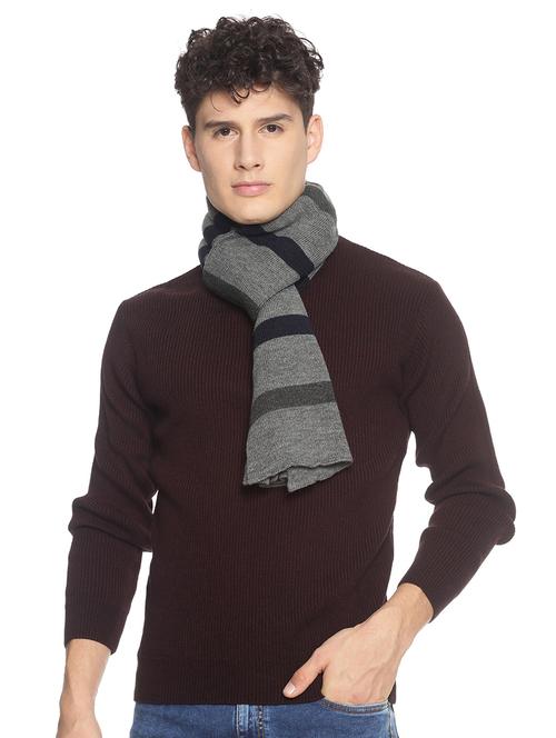 black striped muffler - 18405130 - Standard Image - 0