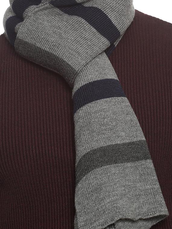 black striped muffler - 18405130 - Standard Image - 3