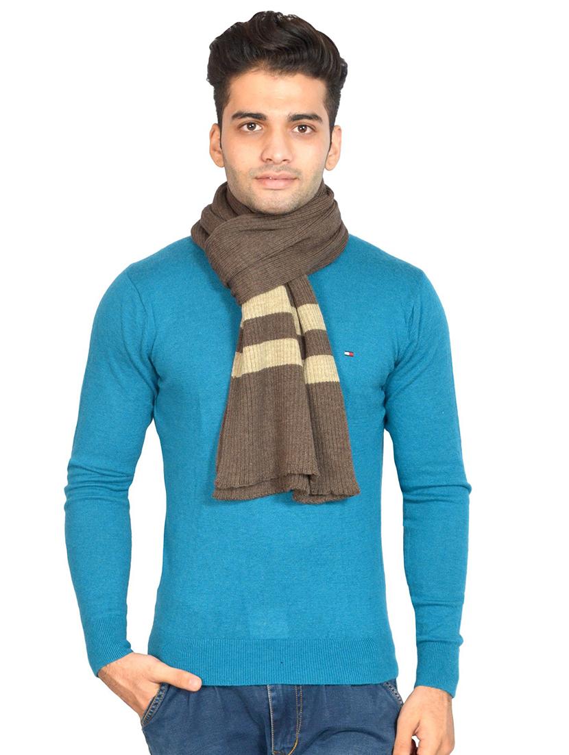 brown striped muffler - 18405184 -  Zoom Image - 0