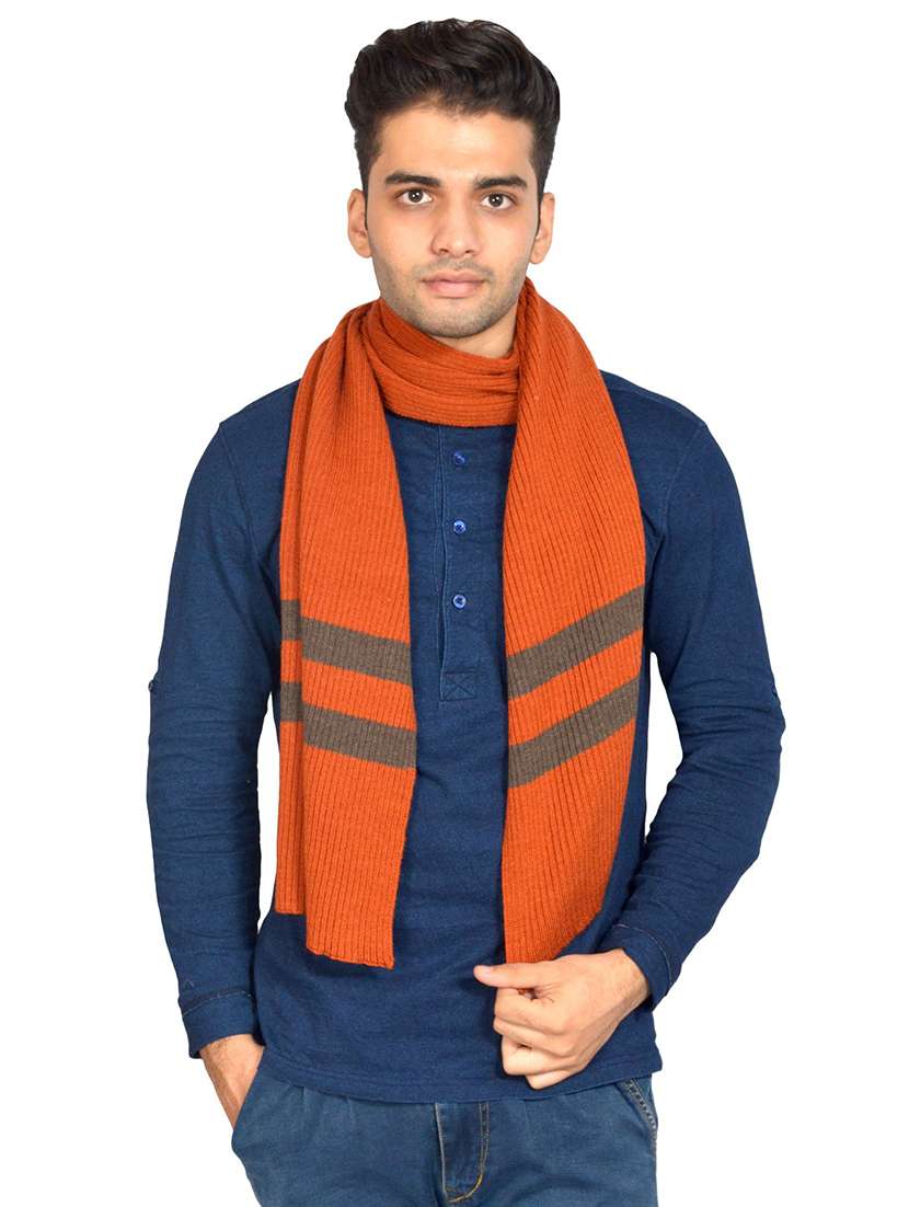 orange solid muffler - 18405188 -  Zoom Image - 0