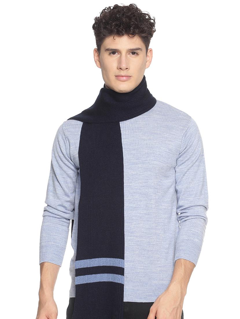 dark blue striped muffler - 18405189 - Zoom Image - 0