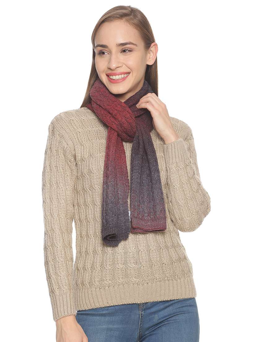 red ombre muffler - 18405202 - Zoom Image - 0
