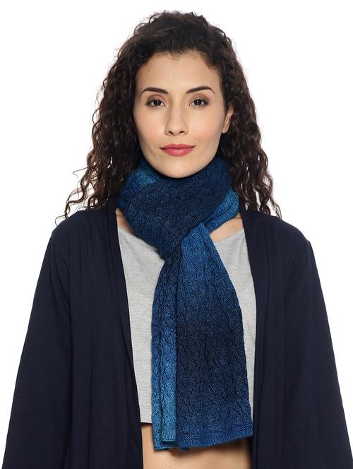 dark blue ombre muffler - 18405203 - Standard Image - 0