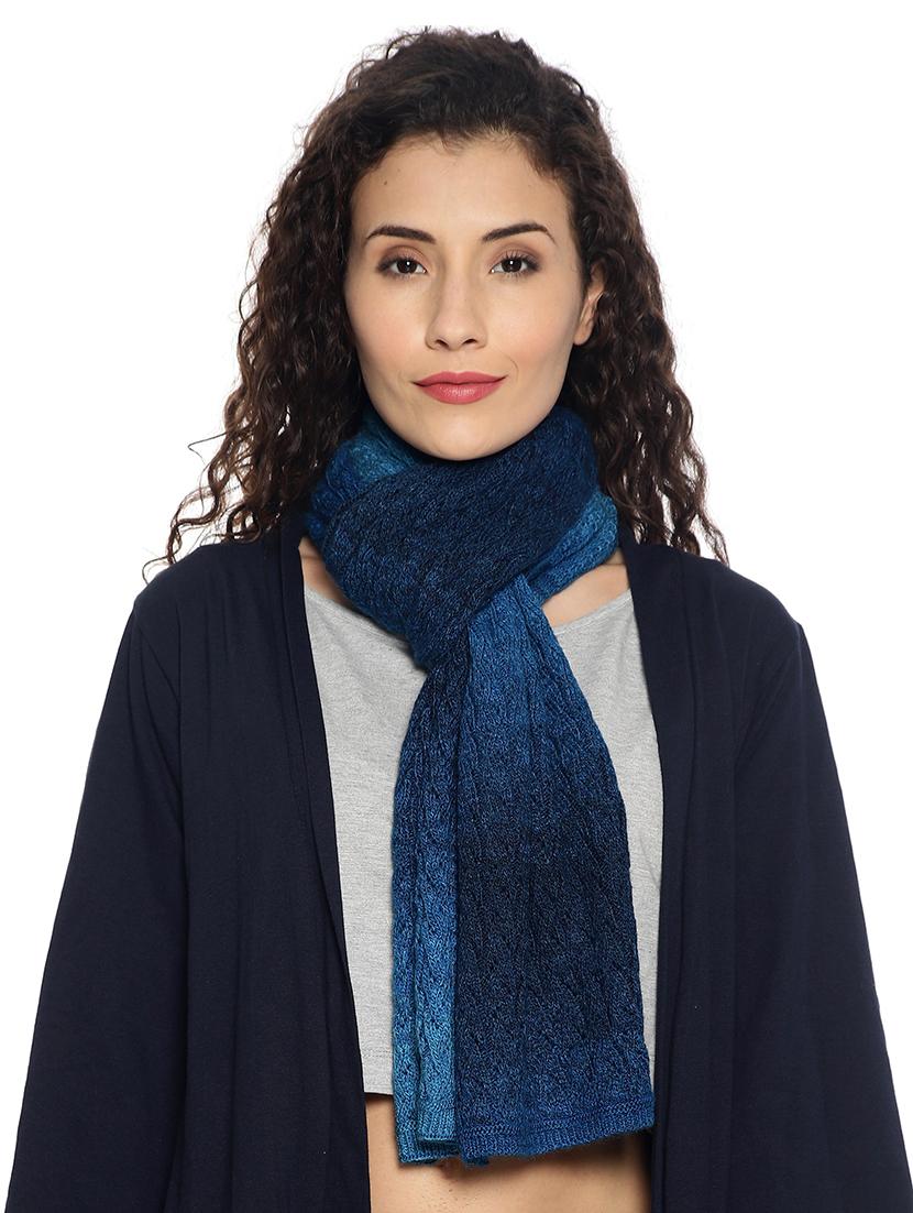 dark blue ombre muffler - 18405203 - Zoom Image - 0