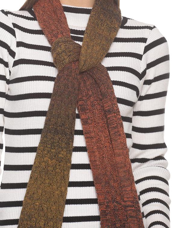 orange ombre muffler - 18405205 - Standard Image - 3